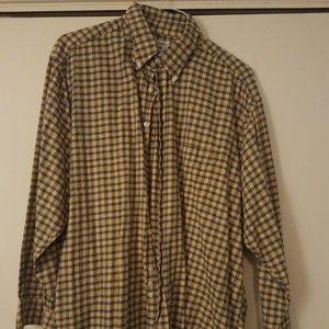 Brooks Brothers- Yellow Plaid XL Long sleeve